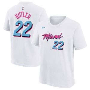 Nike Youth Miami Heat Jimmy Butler Short Sleeve Crewneck T-Shirt. Youth XL. NEW.